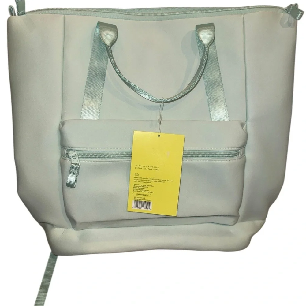 Stylish mint green Backpack and Tote Set